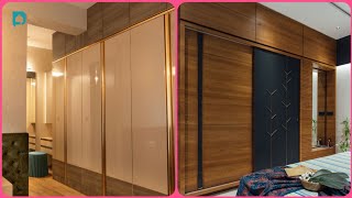 Modern Wooden Sliding Door Wardrobe Design | Latest Wooden Sliding Door Cupboard Design