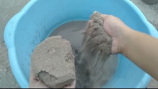 Semi Gritty Sand Crumbling || Sand Crumbling in water || Most Satisfying ASMR video