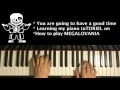 HOW TO PLAY - UNDERTALE - MEGALOVANIA (Piano TuTORIEL)