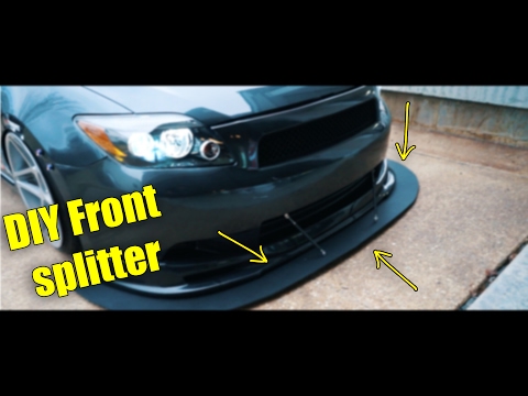 DIY how to make a front splitter DIY how to make a front splitter