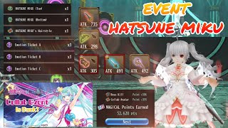 toram online - colab event hatsune miku back 2023 review diffculty lvl 260 - yusagi