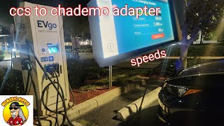 CCs to chademo adapter. How fast will it charge? Nissan leaf