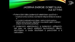 Ing. Dana Drábová, Ph.D., Dobrý sluha ale zlý pán aneb jaderná energetika 30 let po Černobylu