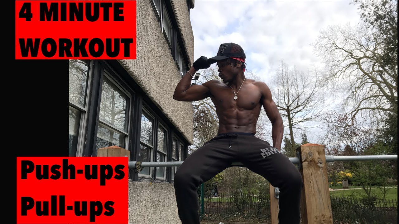 4 MINS Pull-up | Push-up Workout (ALL LEVELS) - YouTube