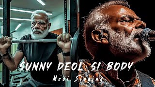 Modi Edit | Modi Singing Song | Sunny Deol Si Body Re Song | Modi funny edit