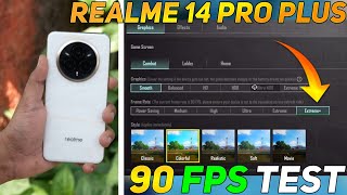 REALME 14 PRO PLUS BGMI 90 FPS TEST | SD 7S GEN 3 PROCESSOR 🥵🔥