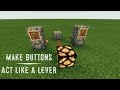 Make Buttons Act Like a Lever! | Tutorial | Minecraft Pocket Edition