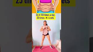 Only 1 Exercise To Lose Lower Belly +Hips +Thigh Fat #shortvideo #exerciseathome #shorts #easytips
