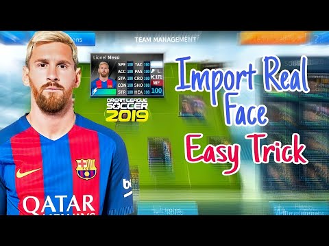 How To Import Real Face In Dream League Soccer 2019 Import Messi's Real Face In DLS 19