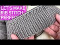 My secret for perfect Rib stitches - knitting