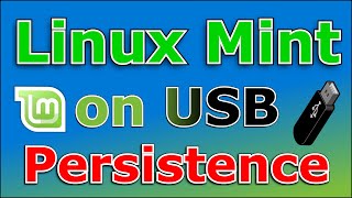 Install Linux Mint live on a USB key with persistence fast and easy