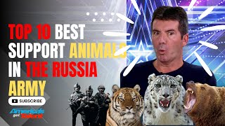 Russia's STRONGEST Military Support Animals on AGT Revealed? #agt #animals