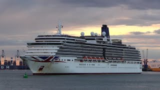 ARCADIA NOT LOOKING HER BEST AS SHE LEAVES SOUTHAMPTON FOR WEYMOUTH BAY 15/10/20