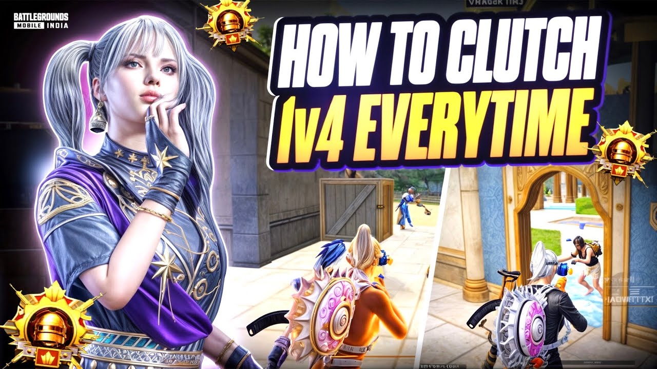 How To Clutch 1v4 In Bgmi Strategies Part 2 Youtube