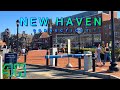 New Haven Downtown Walk, Connecticut USA 4K - UHD