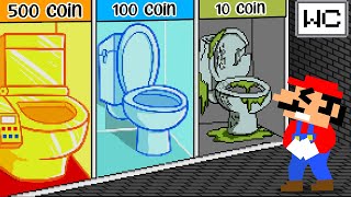Toilet Prank: Mario Challenge Poor To Rich Toilet in maze mayhem | Game Animation