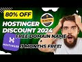 Save Big with Hostinger Discount 2024: 80% OFF All Plans + Free Domain Name & 3 Months Free!