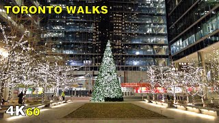 Exploring Downtown Toronto Christmas Decorations on December 23, 2020