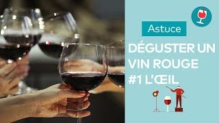 Astuce / Comment déguster un vin rouge ? (Partie 1 oeil)