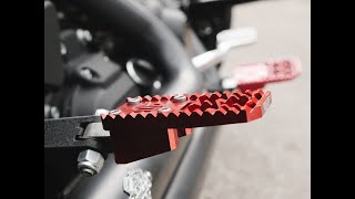 ORIGINAL GARAGE MOTO FOOT PEGS INSTALL