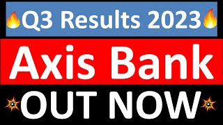 AXIS BANK q3 results 2023 | AXIS BANK q3 results | AXIS BANK Share News |AXIS BANK Share latest news