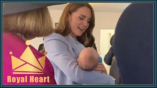 Kate sparks fans in a frenzy as Princess coos over 2-month-old