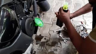 How to Change Engine Oil YAMAHA FZS V3.0 Motul Full Synthetic