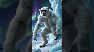 Monkey + Polar Bear Hybrid: The Arctic Climber! #shorts #animals #ytshorts #reels #shortvideo