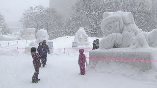 さっぽろ雪まつり最終日　連日の雪、来場者は減　【HTBニュース】