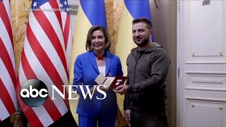 House Speaker Pelosi meets with Ukrainian President Zelenskyy in Kyiv