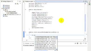 java tutorial-use Jframe & Jtextfield with Jbutton for bigener's