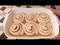 طرز تهیه نان رول دارچینی با سس پنیری برای صبحانه cinnamon roll bread with cheese sauce eng sub