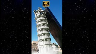 Pisa tower break domino