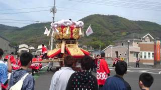 平成28年高屋祭り西上太鼓台と西下太鼓台