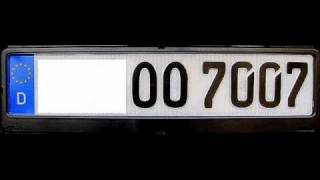 3M selbstleuchtendes Kennzeichen SLN, Nummernschild OO7007.wmv