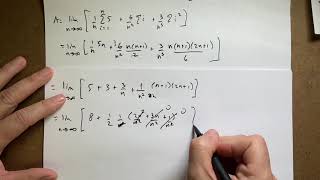 Finding the area under a curve with summation notation