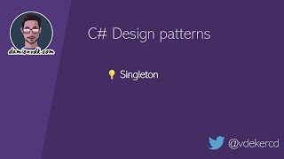DamienVDK - C# Design Pattern : Singleton