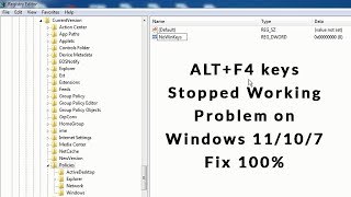 ALT + F4 keys Stopped Working Problem on Windows 11/10/7 | Learn Bulk