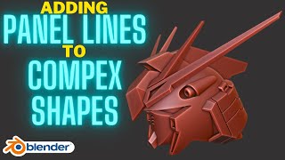 Adding Panel Lines to Complex Shapes in Blender