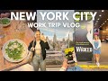 NYC TRAVEL VLOG 🏙️🍎 first work trip, seeing Wicked on Broadway, Times Square | Charlotte Pratt