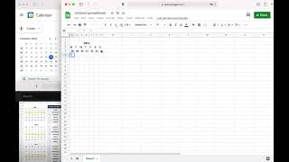 🤓 How To Make Mini Calendar - Example - Basic Google Sheets