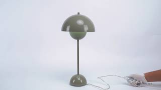 Flowerpot Table Lamp Gray