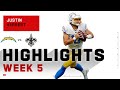 Justin Herbert WOWs w/ 4 TDs vs. Drew Brees | NFL 2020 Highlights