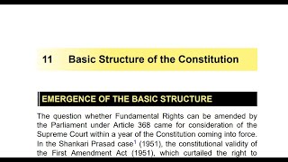 11 Basic Structure of the Constitution Audio Book