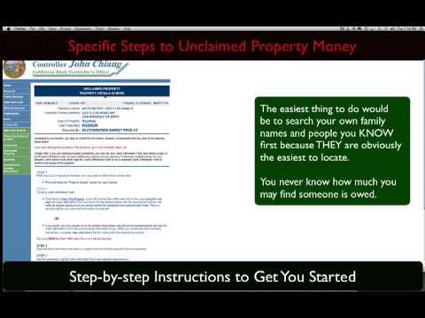 6 Steps to Unclaimed Money: The Business 6 Steps to Unclaimed Money: The Business