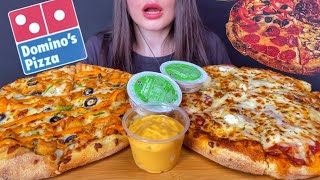 ASMR DOMINO’S CHEESE BURST + CHICKEN PIZZA MUKBANG | EATING SOUNDS #shorts