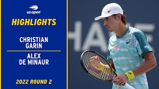 Christian Garin vs. Alex De Minaur Highlights | 2022 US Open Round 2