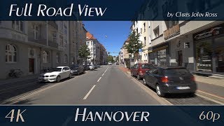 Hannover, Germany: Südstadt-Bult - Sallstraße, Marienstraße - 4K (UHD/2160p/60p) - Car Ride Video