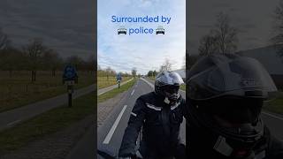 Surrounded by police #insta360 #moto #motorcycle #police