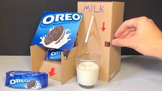 How to Make OREO and Fresh Milk Vending Machine - DIY Amazing idea